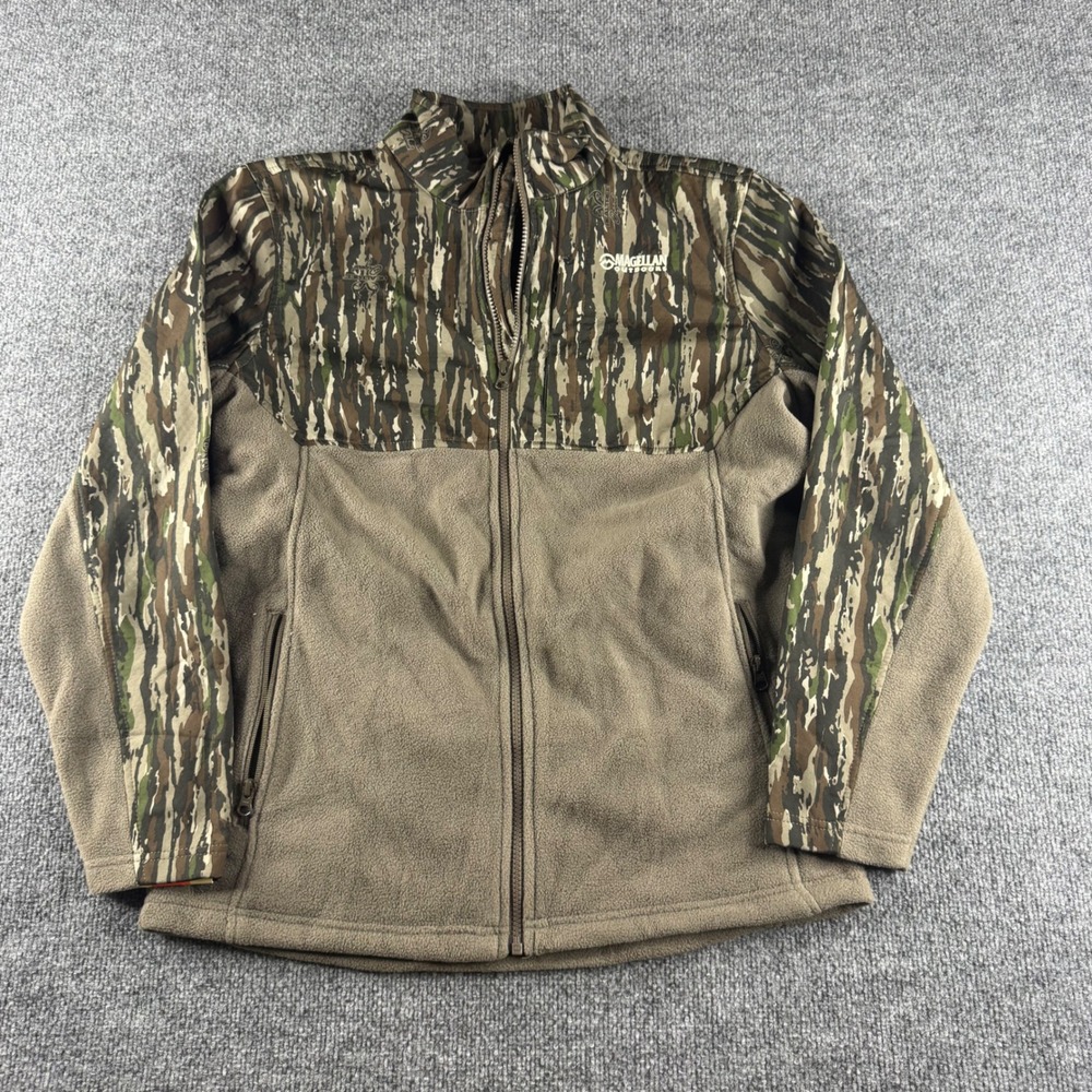 Magellan Outdoors Mens Boone Fleece Jacket Realtree Original Camo Full Zip M NWT